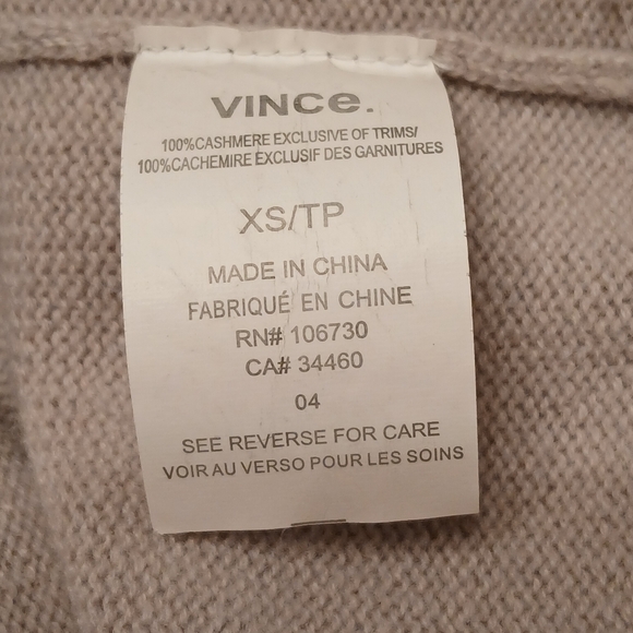 Vince Women's Cashmere Short Sleeve Sweater - Picture 8 of 8